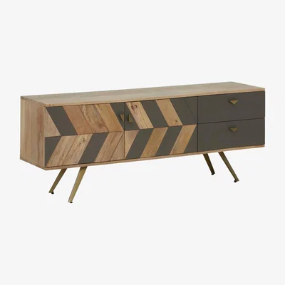 Barker and Stonehouse Leif TV Unit, Mango Mango Wood | Barker & Stonehouse