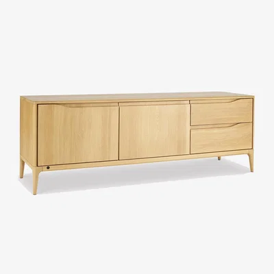 Barker and Stonehouse Ercol Romana Wide IR TV Unit, Neutral Oak | Barker & Stonehouse