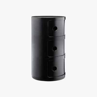 Barker and Stonehouse Kartell Componibili 3 Drawer Storage Unit, Black