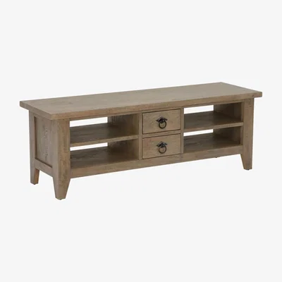 Barker and Stonehouse Hancock TV Unit, Grey Mango Wood | Barker & Stonehouse