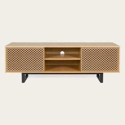 Bombinate.com Oak Diamond Print Camden TV Unit