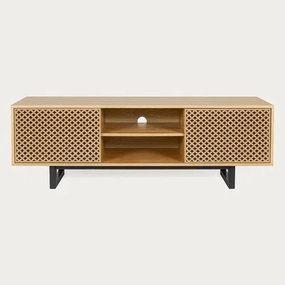 Bombinate.com Oak Diamond Print Camden TV Unit