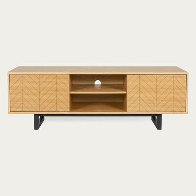 Bombinate.com Oak Herringbone Print Camden TV Unit