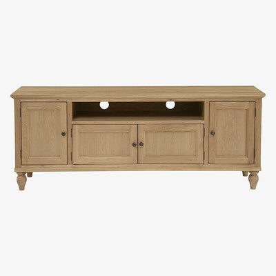 The Cotswold Company Elkstone Oak Low and Wide TV Unit Up to 70"