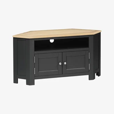 The Cotswold Company Ellwood Charcoal Large Corner TV Unit - Up to 56"