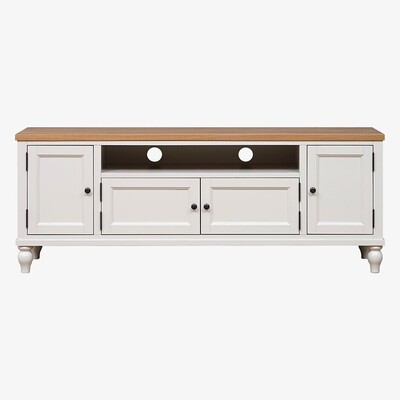 The Cotswold Company Marlow Pale Grey Low and Wide TV Unit Up to 70"