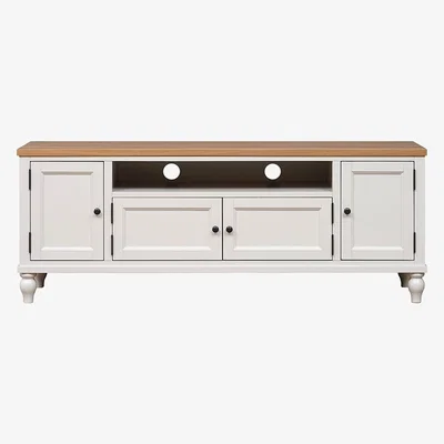 The Cotswold Company Marlow Pale Grey Low and Wide TV Unit Up to 70"