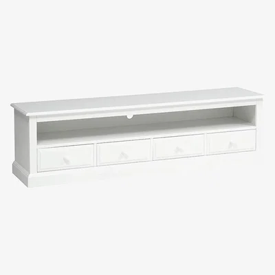 The Cotswold Company Burford Warm White Extra Large TV Stand - Up to 80"