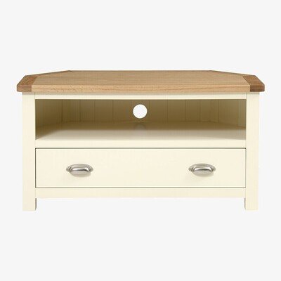 The Cotswold Company Sussex Cotswold Cream Corner TV Unit - Up to 44''