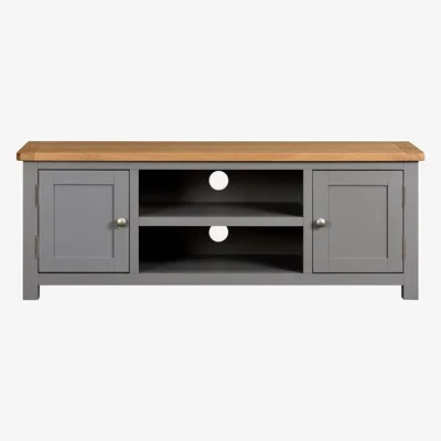 The Cotswold Company Sussex Storm Grey Widescreen TV Unit - Up to 60"
