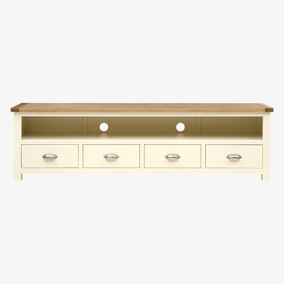 The Cotswold Company Sussex Cotswold Cream Extra Large TV Stand - Up to 80''