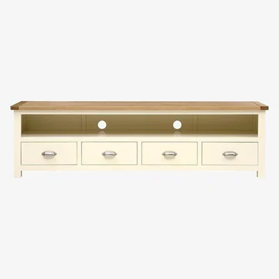 The Cotswold Company Sussex Cotswold Cream Extra Large TV Stand - Up to 80''