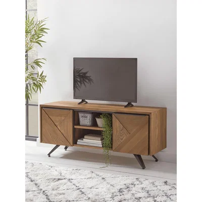 Cox and Cox NEW Geo Rustic Oak Media Unit