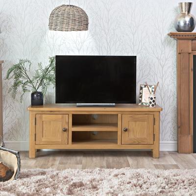 Chiltern Oak Furniture Rutland Oak Large TV Unit