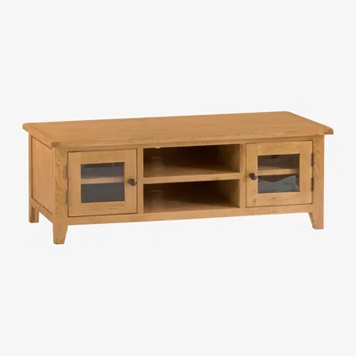 Chiltern Oak Furniture Rustic Oak Large TV Unit