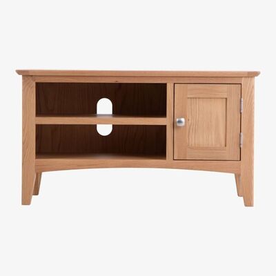 Chiltern Oak Furniture Malvern Shaker Oak Small TV Unit