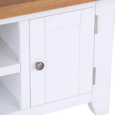Chiltern Oak Furniture Hampshire White Painted Oak Small TV Unit
