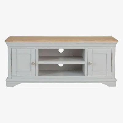 Chiltern Oak Furniture Ashbourne Grey Painted Large TV Unit