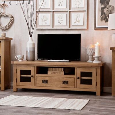 Chiltern Oak Furniture Winchester Oak Large TV Unit