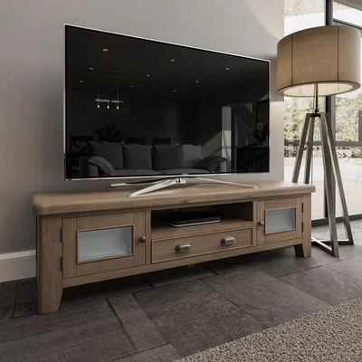 Chiltern Oak Furniture Wessex Smoked Oak Extra Large TV Unit