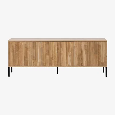 Cuckooland Woood Gravure TV Stand 150cm - Black