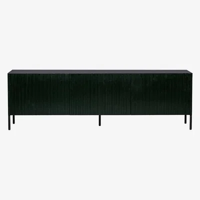 Cuckooland Woood Gravure TV Stand - Black