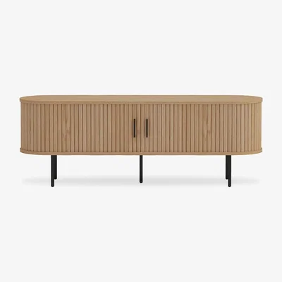 Cult Furniture Mika Large TV Stand, Oak & Black