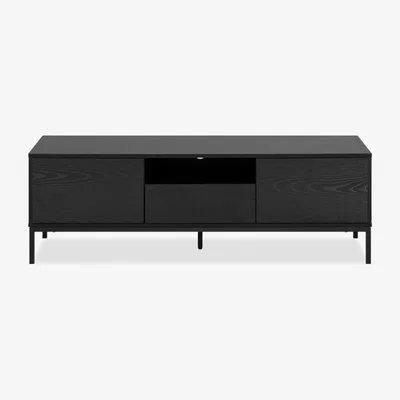Cult Furniture £30  Off  Seaford TV Stand, Black Ash Effect