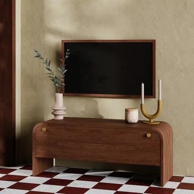Cult Furniture Cubitt TV Stand, Dark Mango Wood