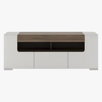 Dunelm Toronto Wide TV Cabinet White