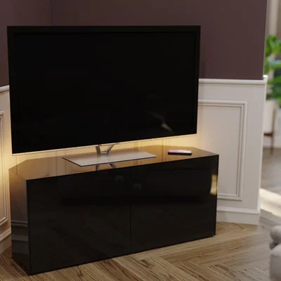 Dunelm Intel LED Corner TV Unit for TV's up to 50" Black