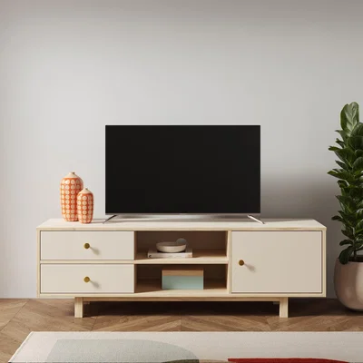Dunelm Iver Extra Wide TV Unit Cream