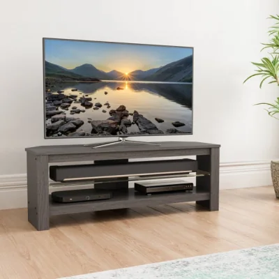 Dunelm Return - Calibre Plus Wide TV Unit Grey Oak Effect for TVs up to 50"