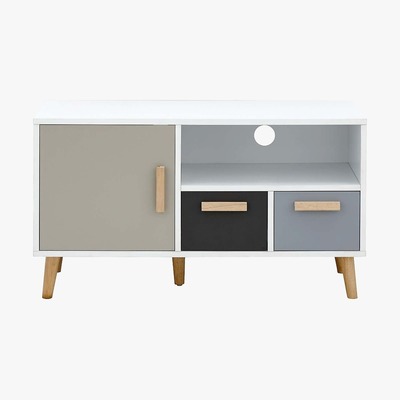 Dunelm Delta Small TV Stand Grey