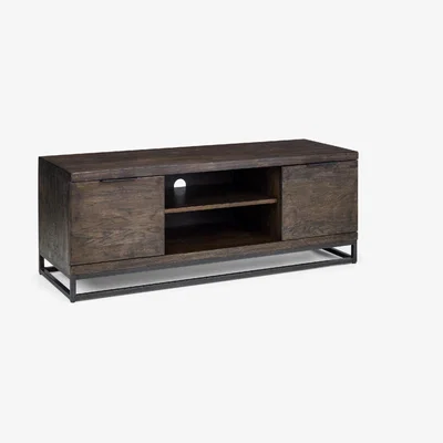 Dunelm Brooklyn Oak TV Stand Dark Brown