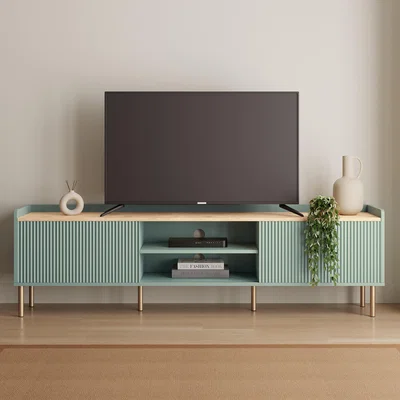 Dunelm Georgi Extra Wide TV Unit Georgi Sage