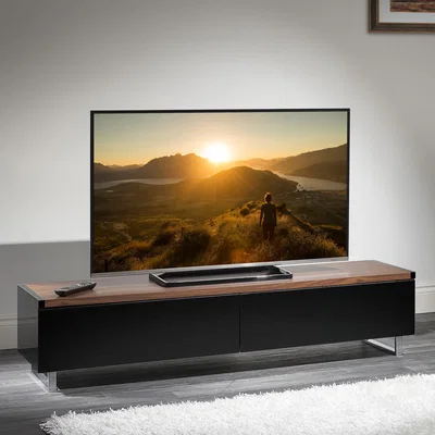 Dunelm Panorama Reversible Top Wide TV Stand, 160cm Walnut (Brown)