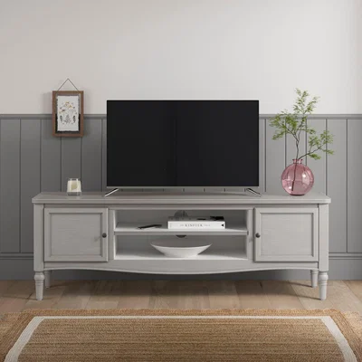 Dunelm Ariella Wide TV Unit, Warm Stone Stone