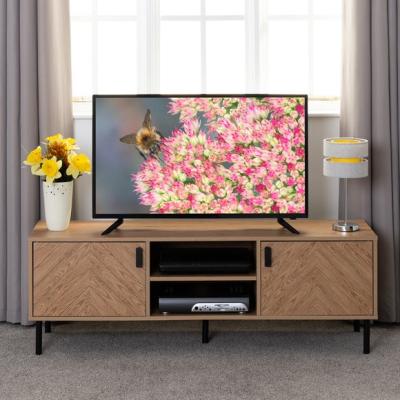Dunelm Return - Leon 2 Door TV Unit Stand for TVs up to 65", Oak Effect