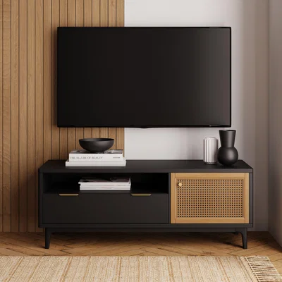 Dunelm Franco TV Unit Black/Brown