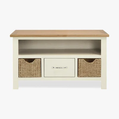 Dunelm Sidmouth Cream TV Stand Cream (Natural)