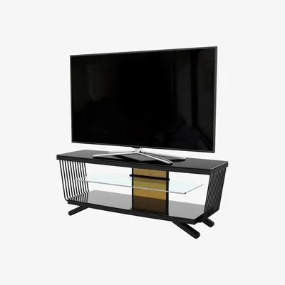 Dunelm AVF Options Flow TV Stand, 4 Customisable Colour Options Black
