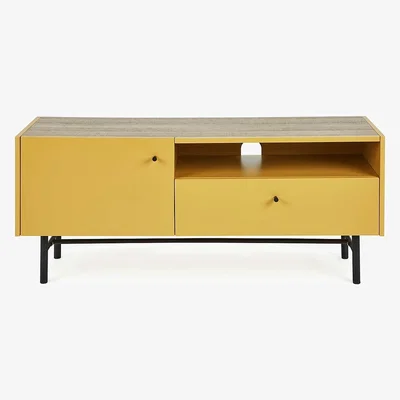 Dunelm Oliver Wide TV Stand Ochre