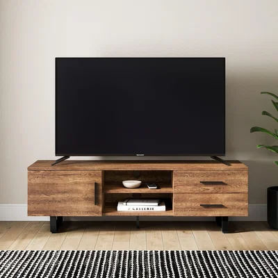Dunelm Freddie TV Unit Oak Effect Brown