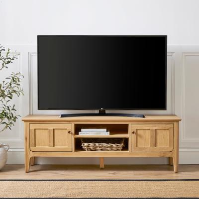 Dunelm Walton Wide TV Unit for TVs up to 55" Light Oak