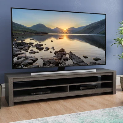 Dunelm Calibre Wide TV Stand 180cm, Oak Effect Grey