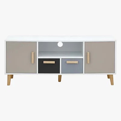 Dunelm Delta Large TV Stand Grey
