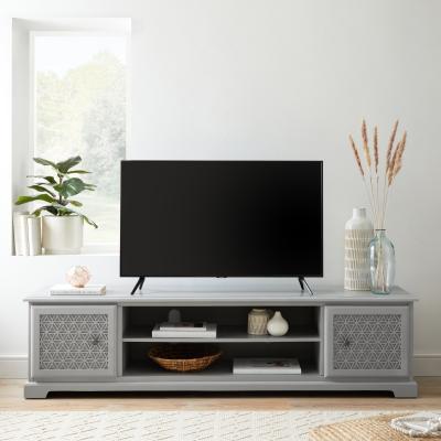 Dunelm Carys Grey Extra Wide TV Grey
