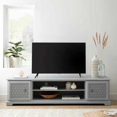 Dunelm Carys Grey Extra Wide TV Grey