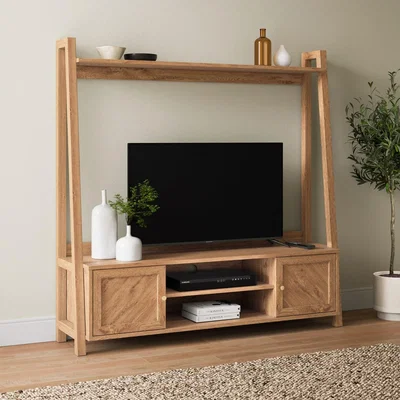 Dunelm Hadley Ladder TV Unit Oak